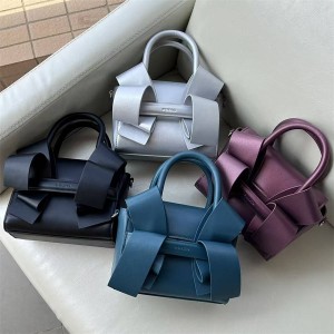 PINKO Bow Baby Aika Leather Tote Bag