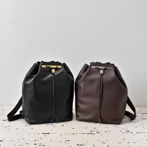 THE ROW's new drawstring bucket backpack