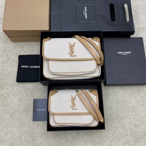 YSL Saint Laurent 633151/533037 633158/498894 NIKI canvas mailman bag