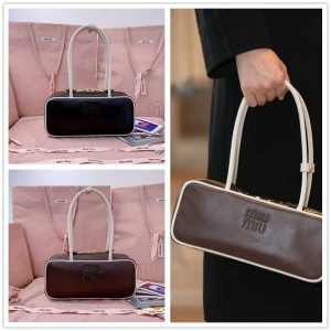 MIUMIU 5BB147 Arcadie Long Handle Boston Bag