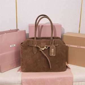 MIUMIU 5BG291 Aventure suede handbag tote bag