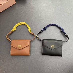 MIUMIU 5MT024 Leather Shoulder Wallet