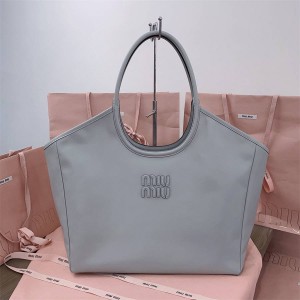 MIUMIU 5BG276 IVY Leather Large Tote Bag