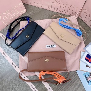 MIUMIU 5MT025 Long Wallet Envelope Shoulder Bag 5DN006